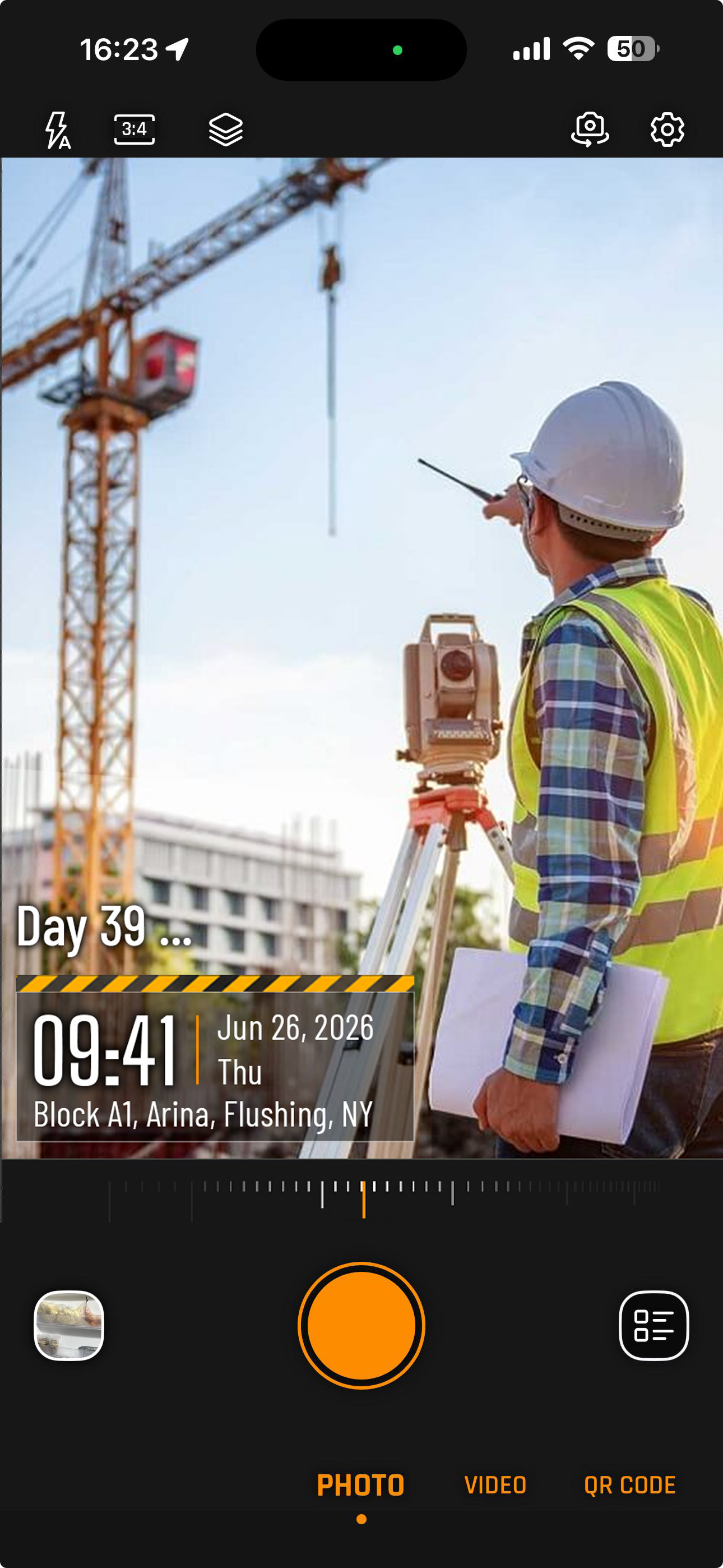 TimeMark Pro Camera Screenshot